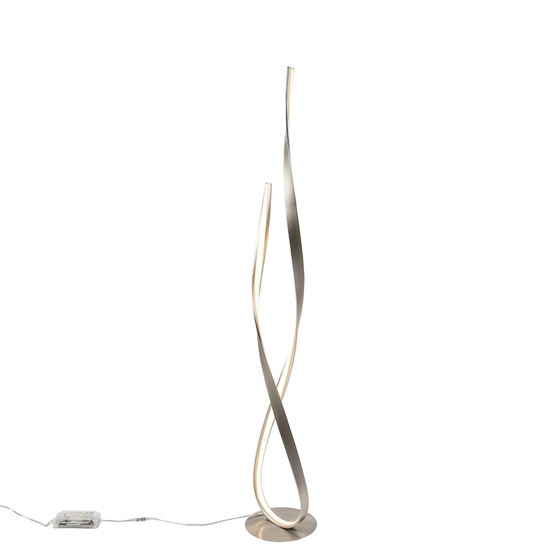 Paul Neuhaus Moderne vloerlamp staal incl. LED en dimmer - Belinda