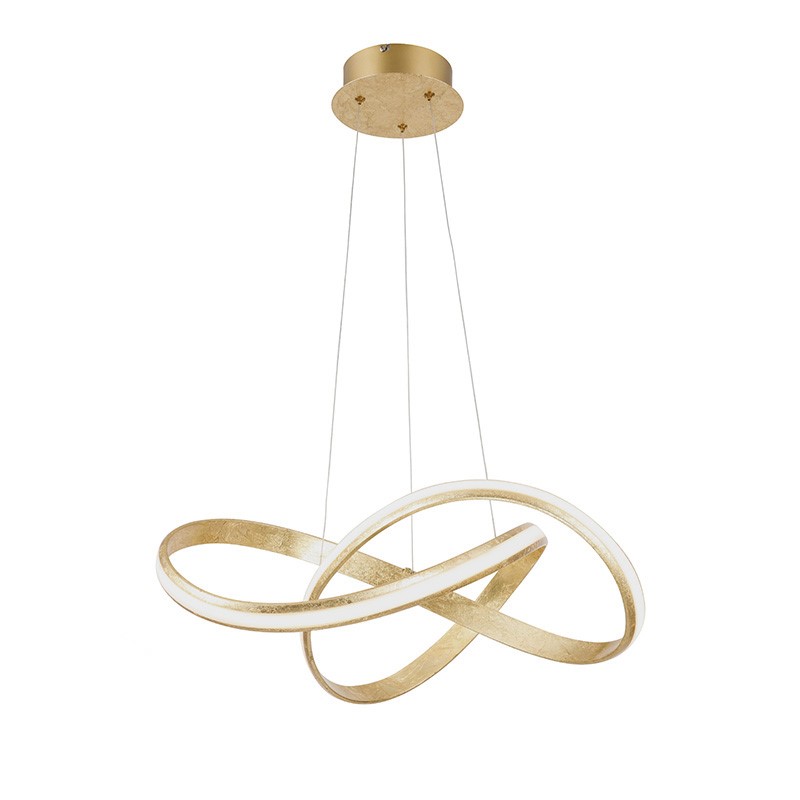 Paul Neuhaus Design hanglamp goud incl. LED 60 cm - Belinda