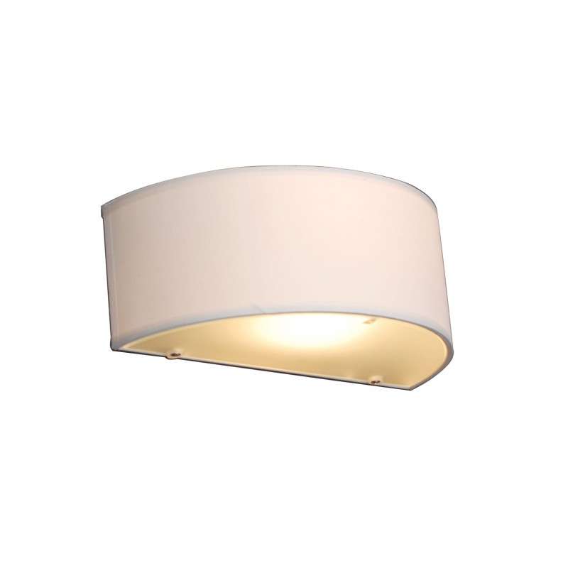 QAZQA Landelijke wandlamp half rond creme - Drum