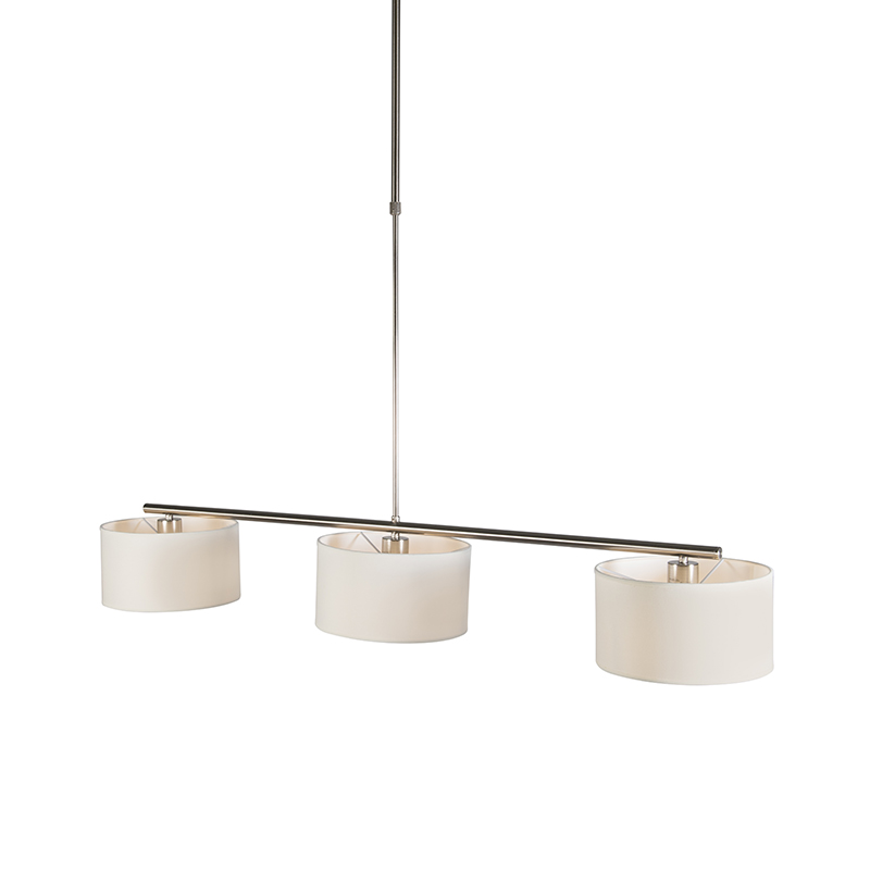 QAZQA Moderne hanglamp wit rond - VT 3
