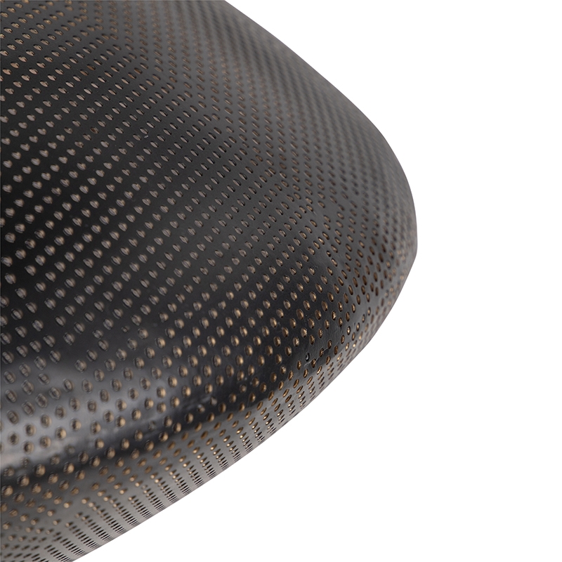 QAZQA Oosterse hanglamp met goud 60 cm - Radiance - Zwart