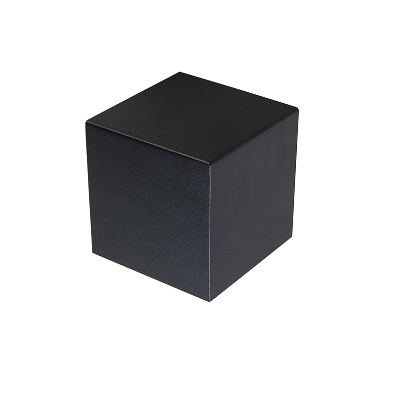 QAZQA Moderne wandlamp - Cube - Zwart