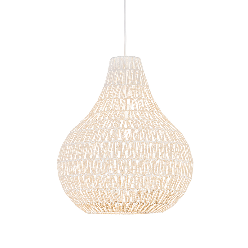 QAZQA Scandinavische hanglamp wit 45 cm - Lina Drop