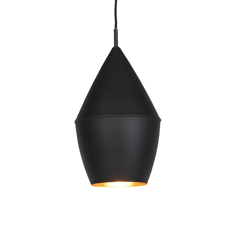 QAZQA Moderne hanglamp met goud - Depeche-Jacob - Zwart