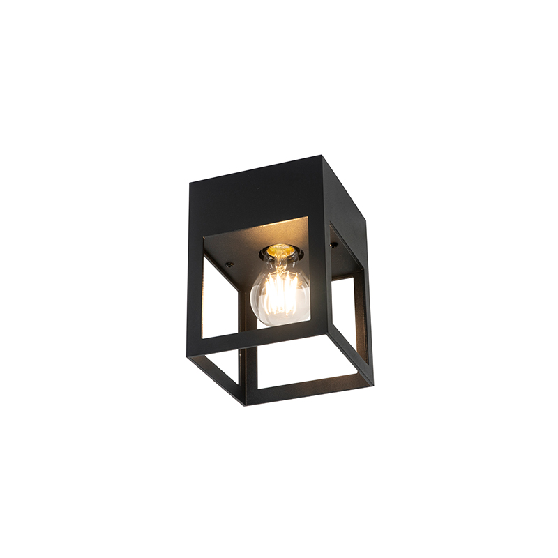 QAZQA Moderne plafondlamp - Cela - Zwart