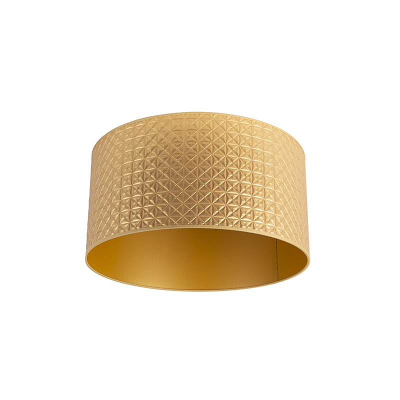 QAZQA Lampenkap goud 50/50/25 triangle dessin