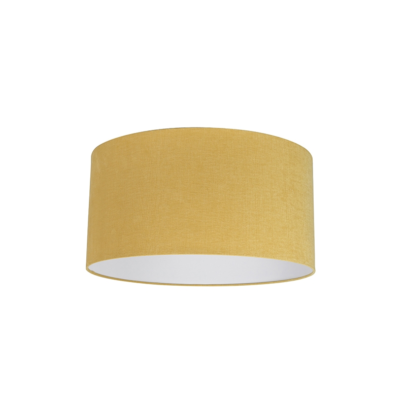 QAZQA Stoffen lampenkap 50/50/25 - Geel