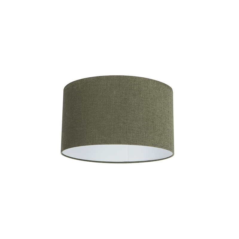 QAZQA Stoffen lampenkap donker 35/35/20 - Groen