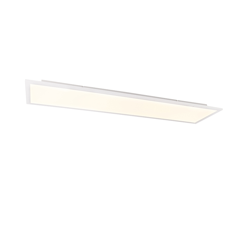 QAZQA Moderne plafondlamp staal 120 cm incl. LED 4-staps dimbaar- Liv