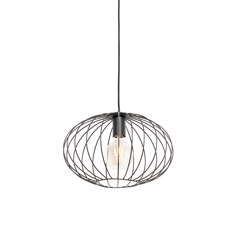 QAZQA Industriële hanglamp - Margarita - Zwart