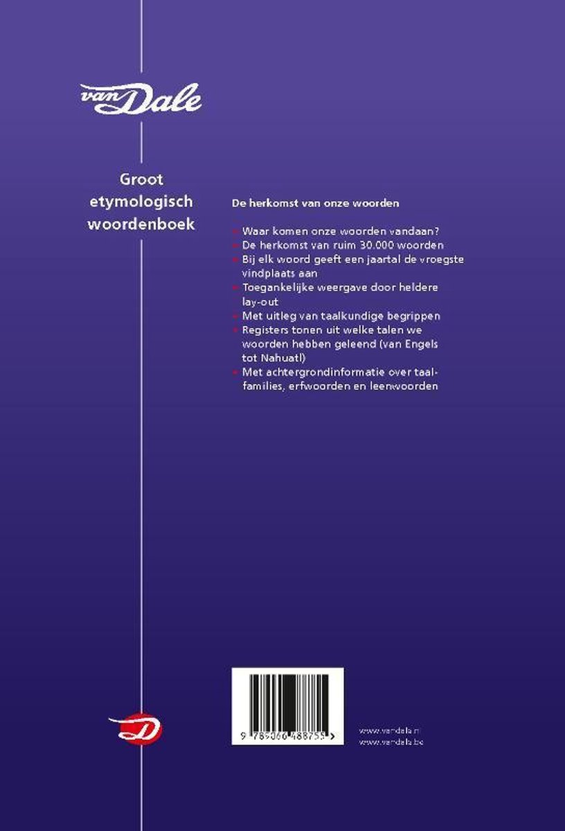 Van Dale Groot etymologisch woordenboek