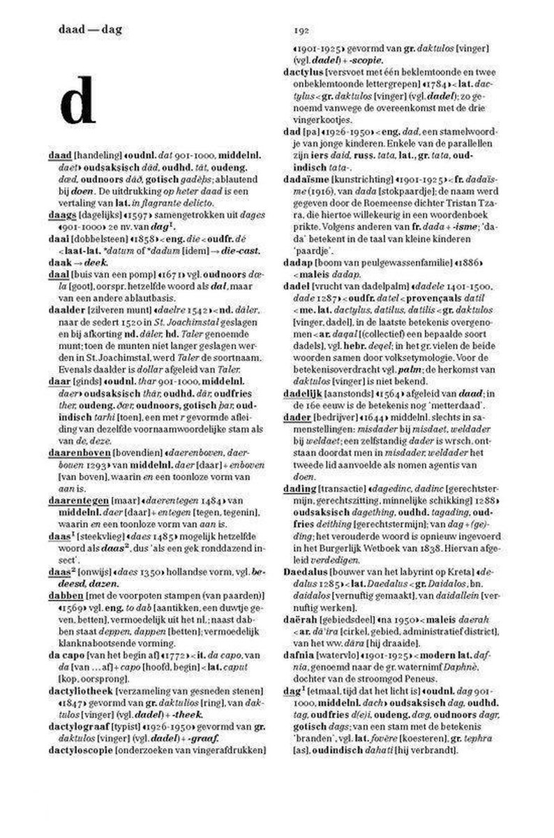 Van Dale Groot etymologisch woordenboek