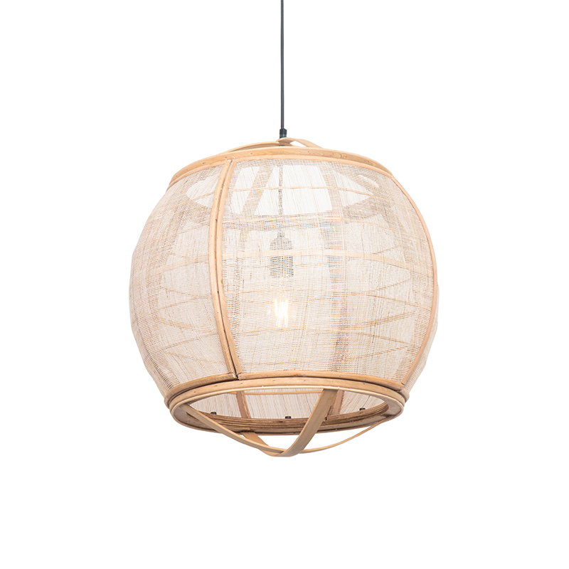 QAZQA Oosterse hanglamp 50 cm - Pascal - Bruin