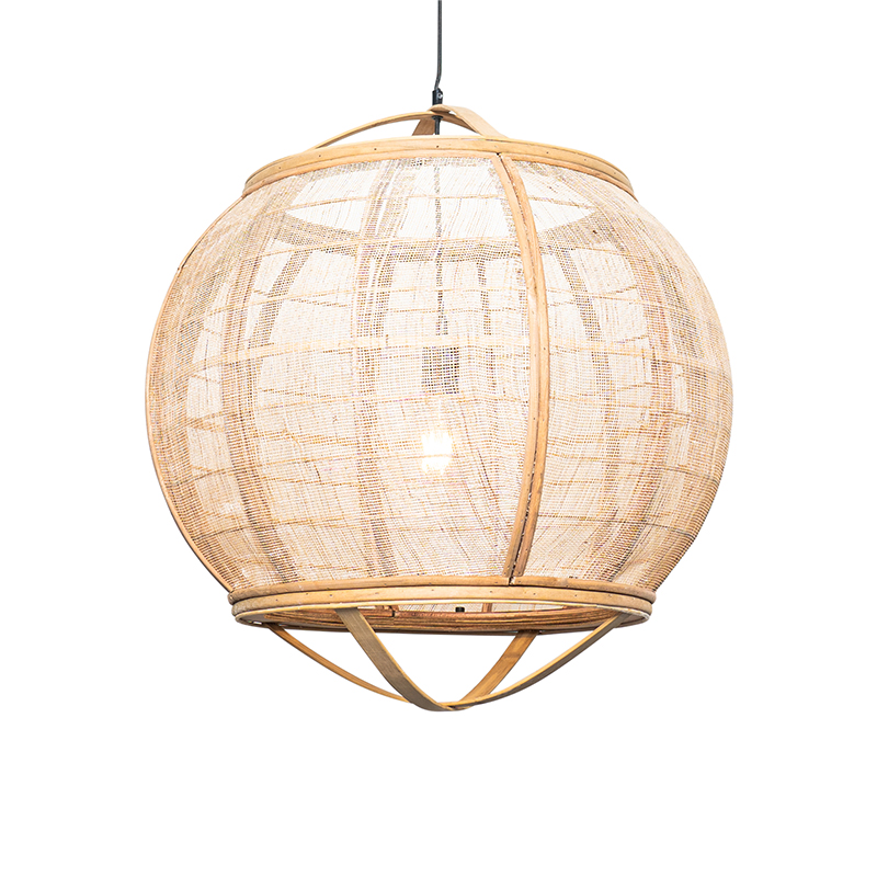 QAZQA Oosterse hanglamp 58 cm - Pascal - Bruin