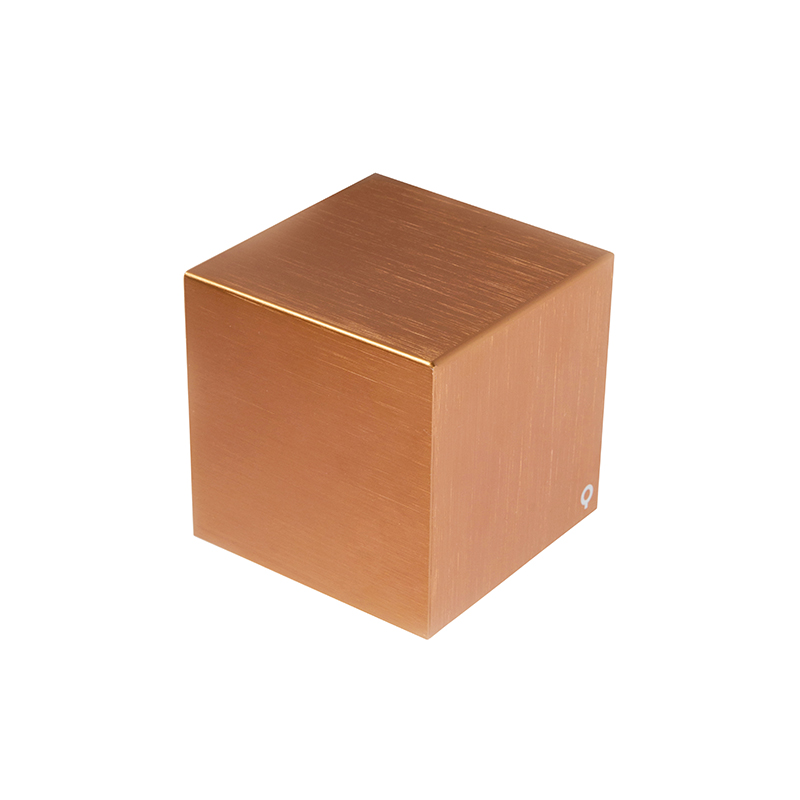 QAZQA Moderne wandlamp koper - Cube
