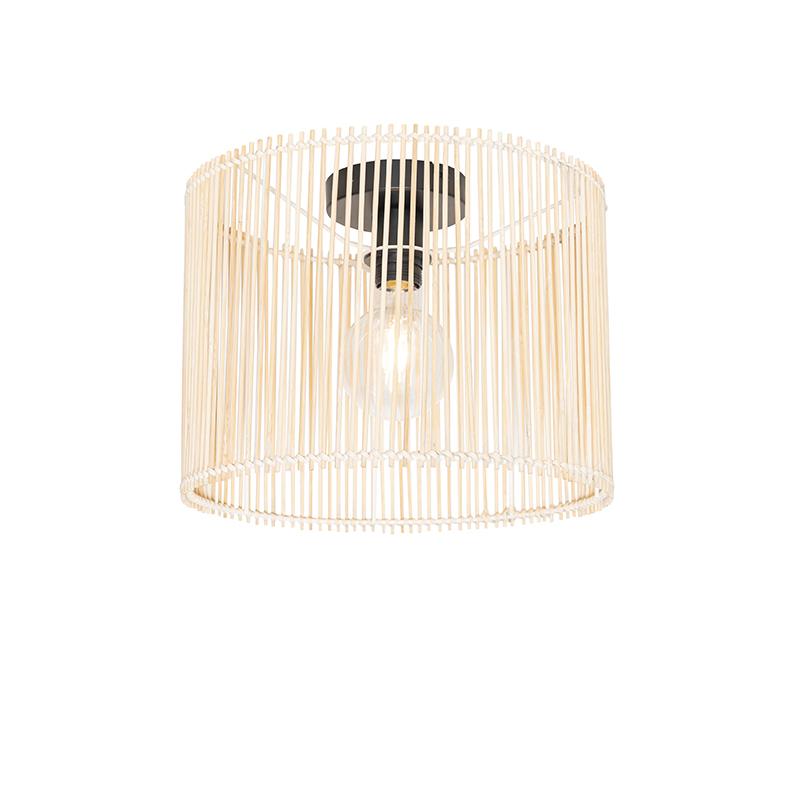 QAZQA Scandinavische plafondlamp bamboe - Natasja