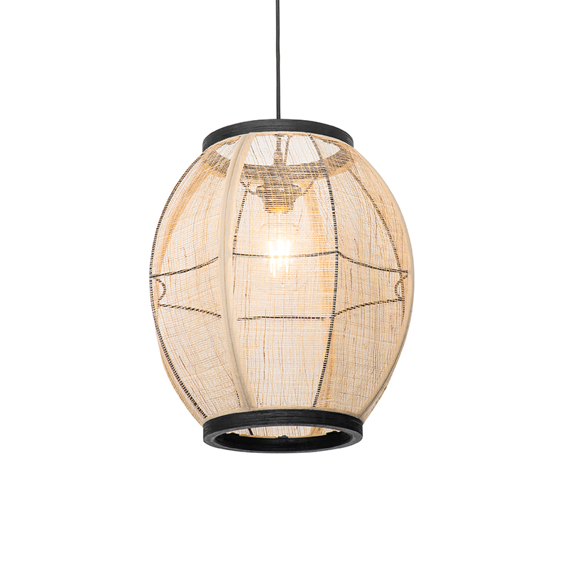 QAZQA Oosterse hanglamp 35 cm - Rob - Bruin