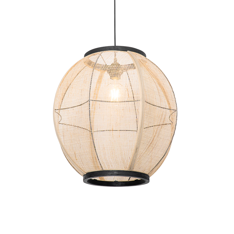 QAZQA Oosterse hanglamp 46 cm - Rob - Bruin