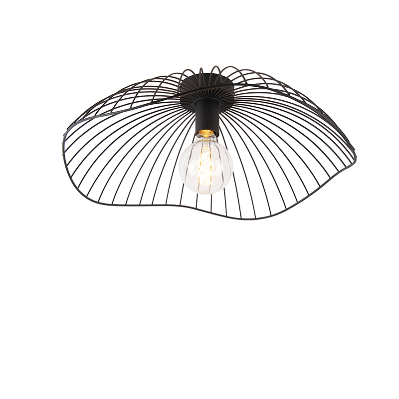 QAZQA Design plafondlamp 50 cm - Pua - Zwart