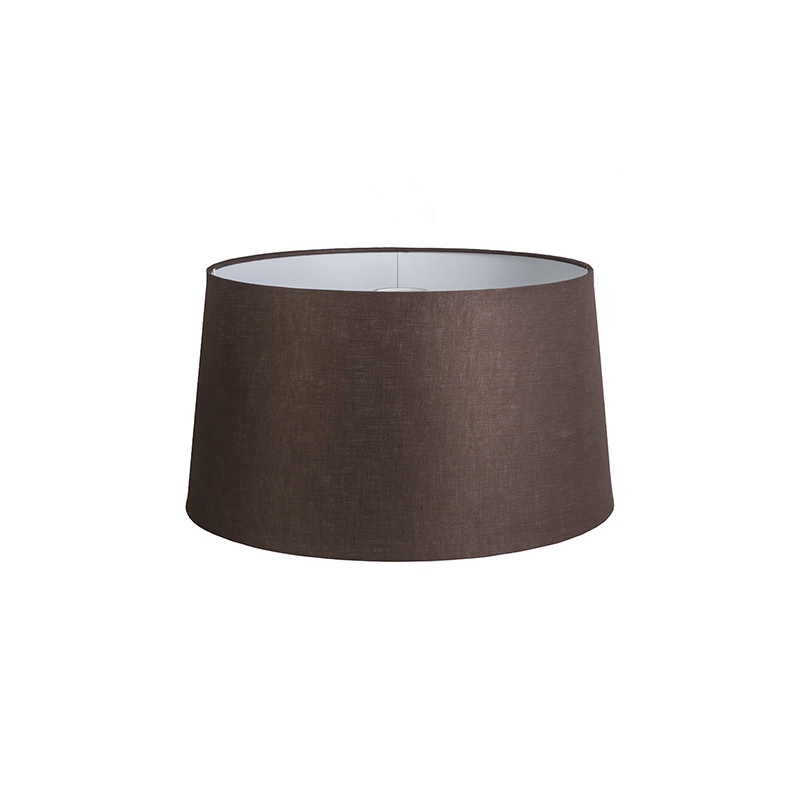 QAZQA Linnen lampenkap 45/25 - Bruin