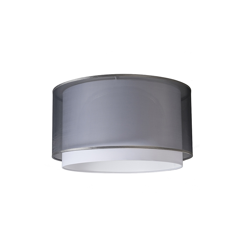 QAZQA Stoffen hangkap zwart/wit 47/25 - Duo