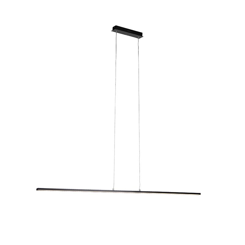 QAZQA Modernee hanglamp 150 cm incl. LED - Banda - Zwart