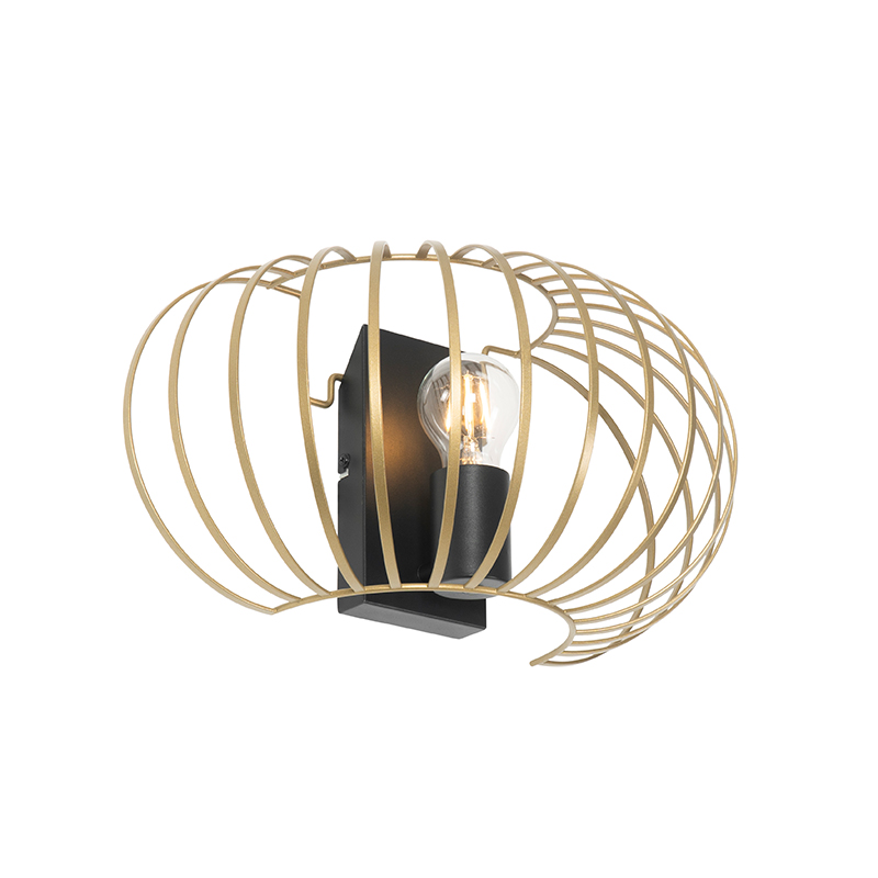 QAZQA Design wandlamp messing 39 cm - Johanna