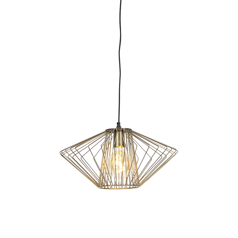 QAZQA Design hanglamp messing - Stiel
