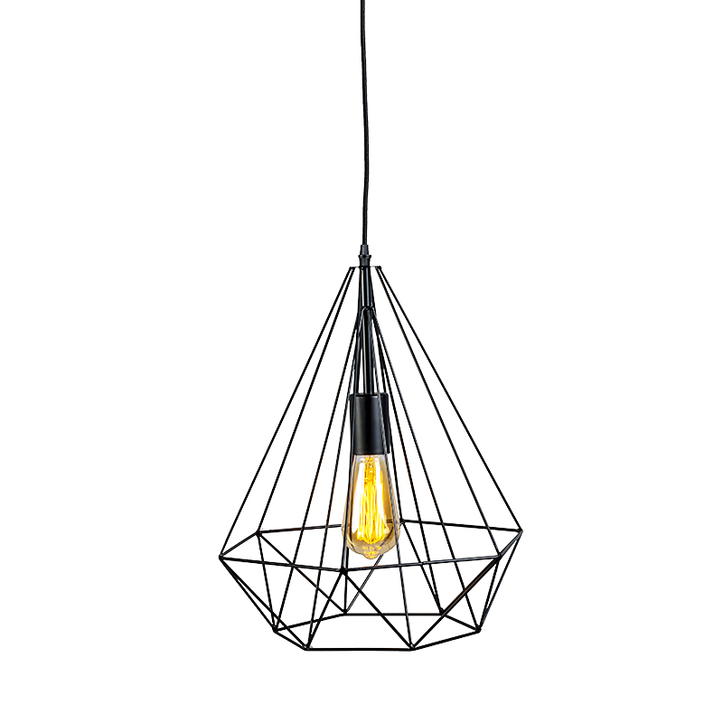 QAZQA Industriële hanglamp - Carcass - Zwart