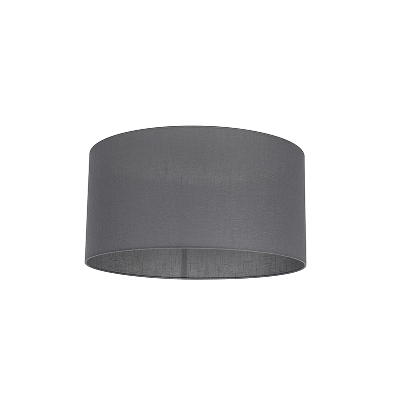 QAZQA Stoffen lampenkap donkergrijs 50/50/25