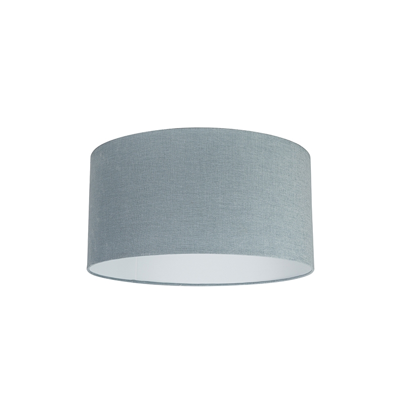 QAZQA Stoffen lampenkap lichtblauw 50/50/25 - Turquoise