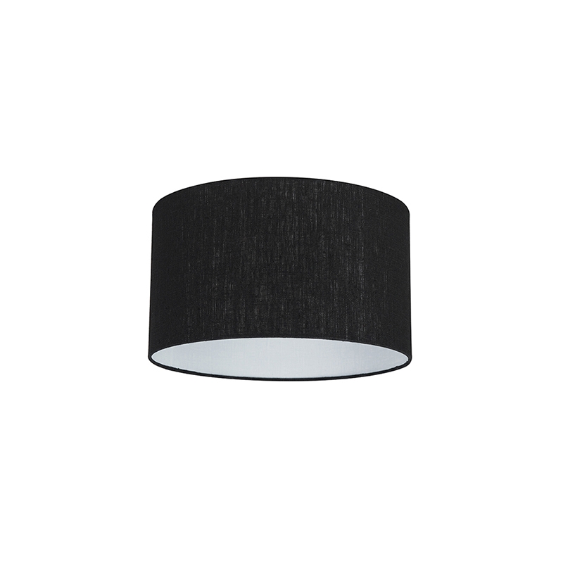 QAZQA Stoffen lampenkap 35/35/20 - Zwart