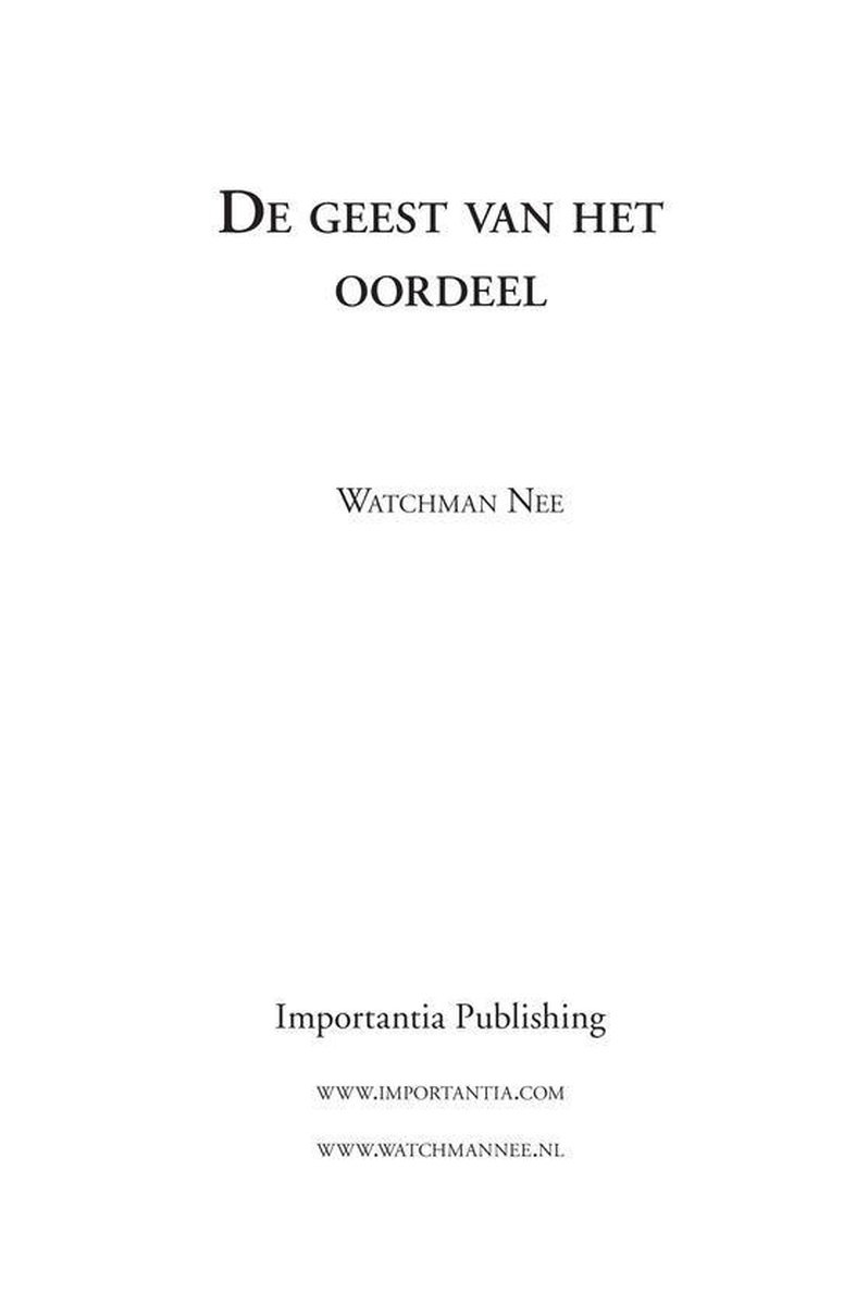 De geest van het oordeel