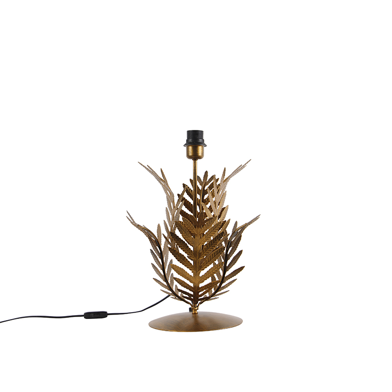 QAZQA Vintage tafellamp goud 33 cm zonder kap - Botanica