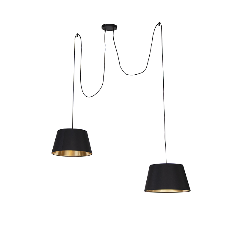 QAZQA Moderne hanglamp - Lofty - Zwart