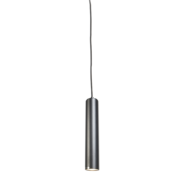 QAZQA Set van 2 design hanglampen - Tuba small - Zwart
