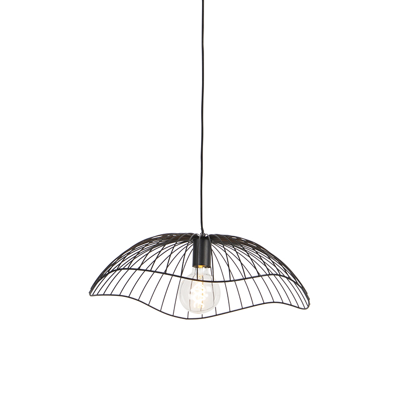 QAZQA Design hanglamp 50 cm - Pua - Zwart
