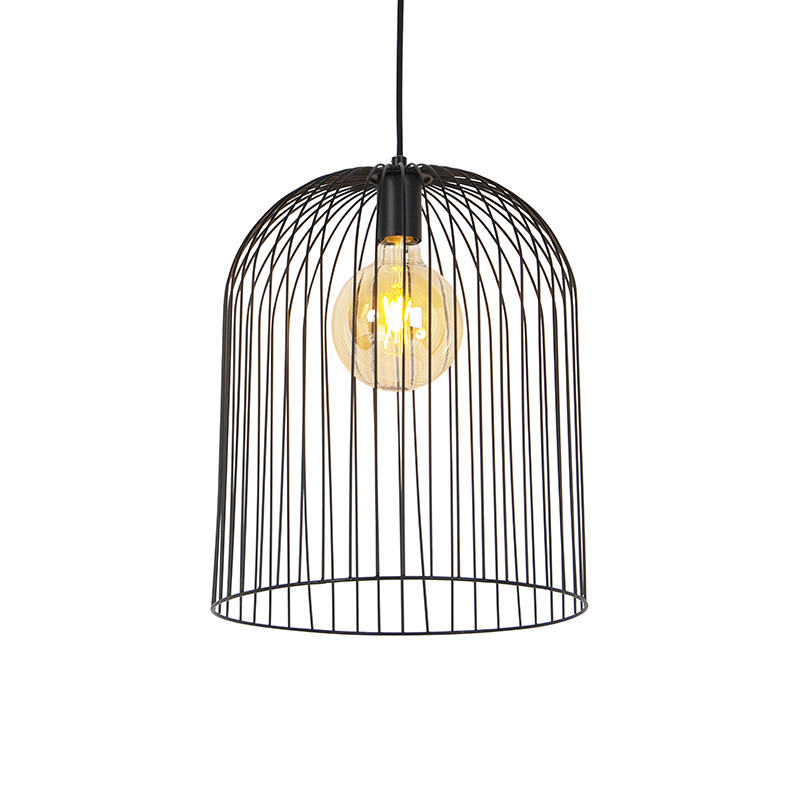QAZQA Design hanglamp - Wire Knock - Zwart