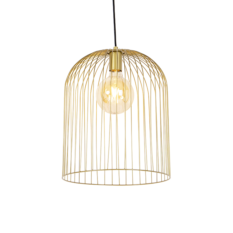 QAZQA Design hanglamp goud - Wire Knock