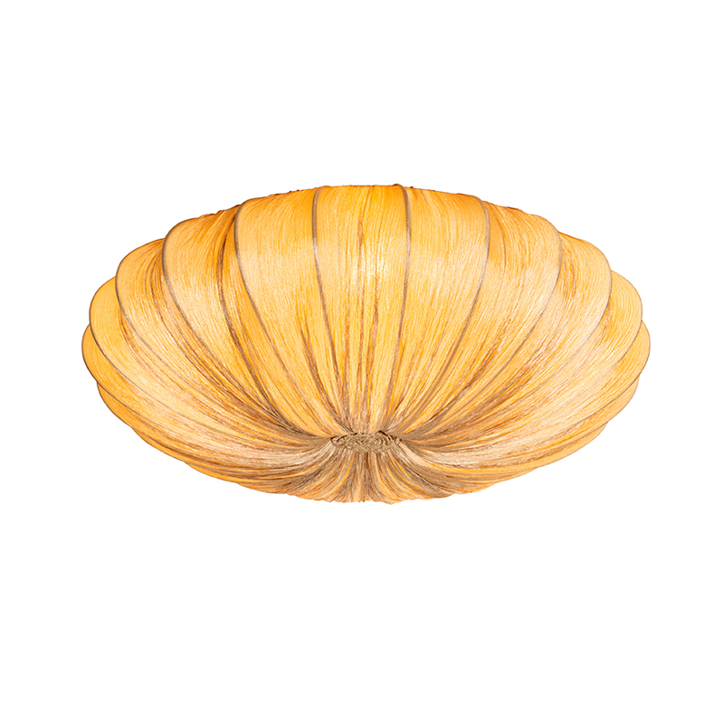 QAZQA Design plafondlamp zijden 60 cm 5-lichts - Plu - Beige