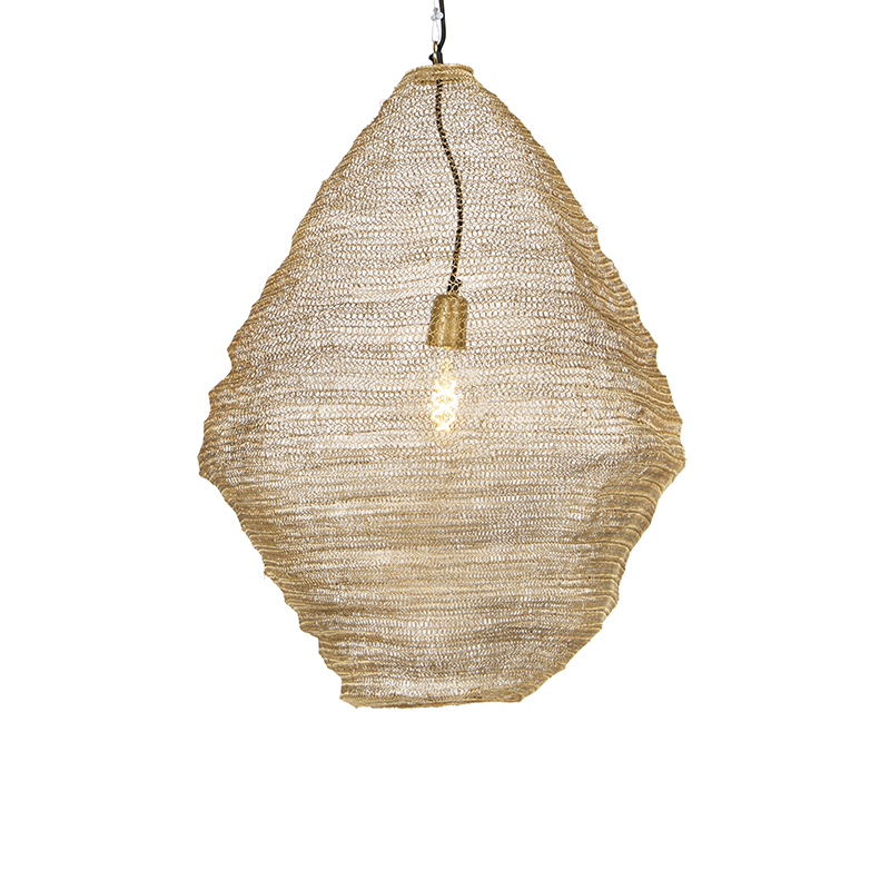 QAZQA Oosterse hanglamp goud 60cm - Nidum