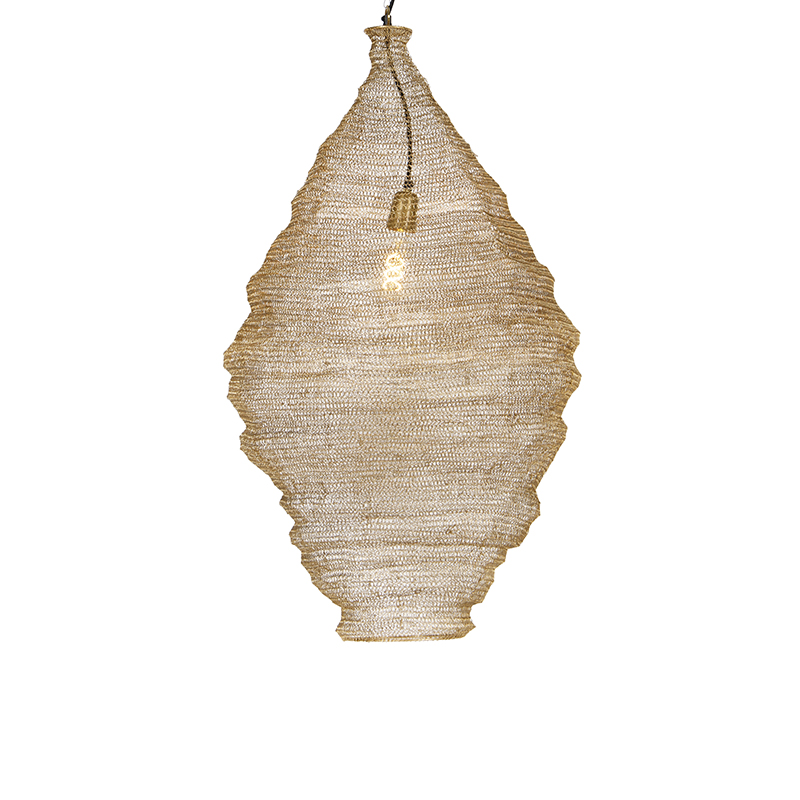 QAZQA Oosterse hanglamp goud 90 cm - Nidum