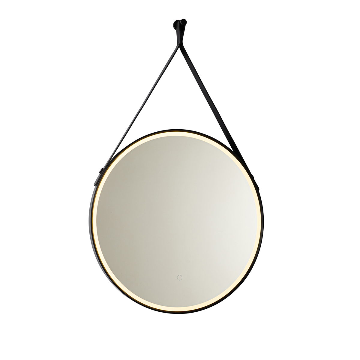 QAZQA Moderne badkamerspiegel incl. LED en touch dimmer - Pien - Zwart