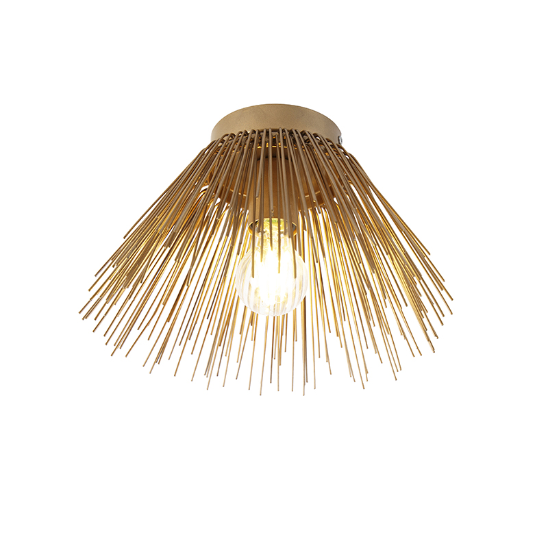 QAZQA Art Deco plafondlamp goud - Broom