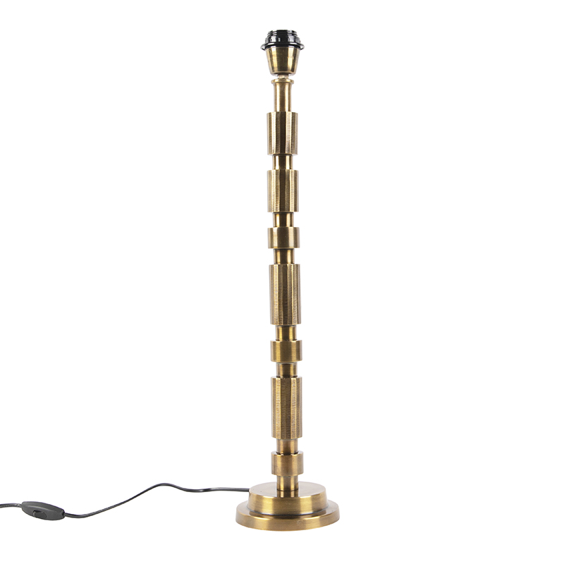 QAZQA Art Deco tafellamp brons zonder kap - Torre
