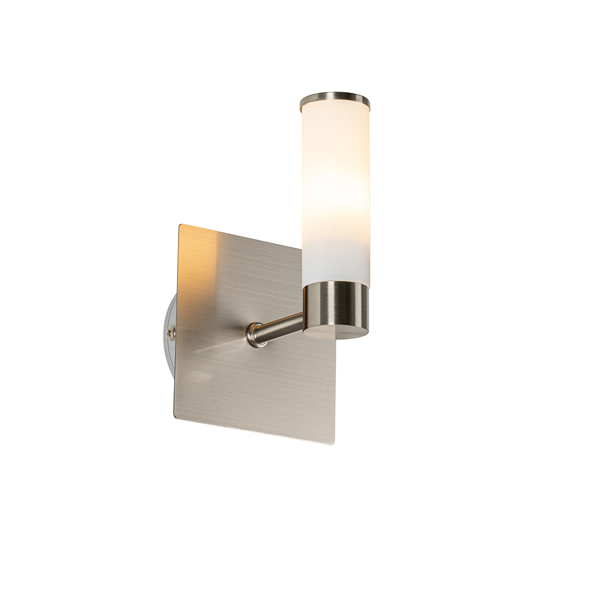 QAZQA Moderne badkamer wandlamp staal IP44 - Bath