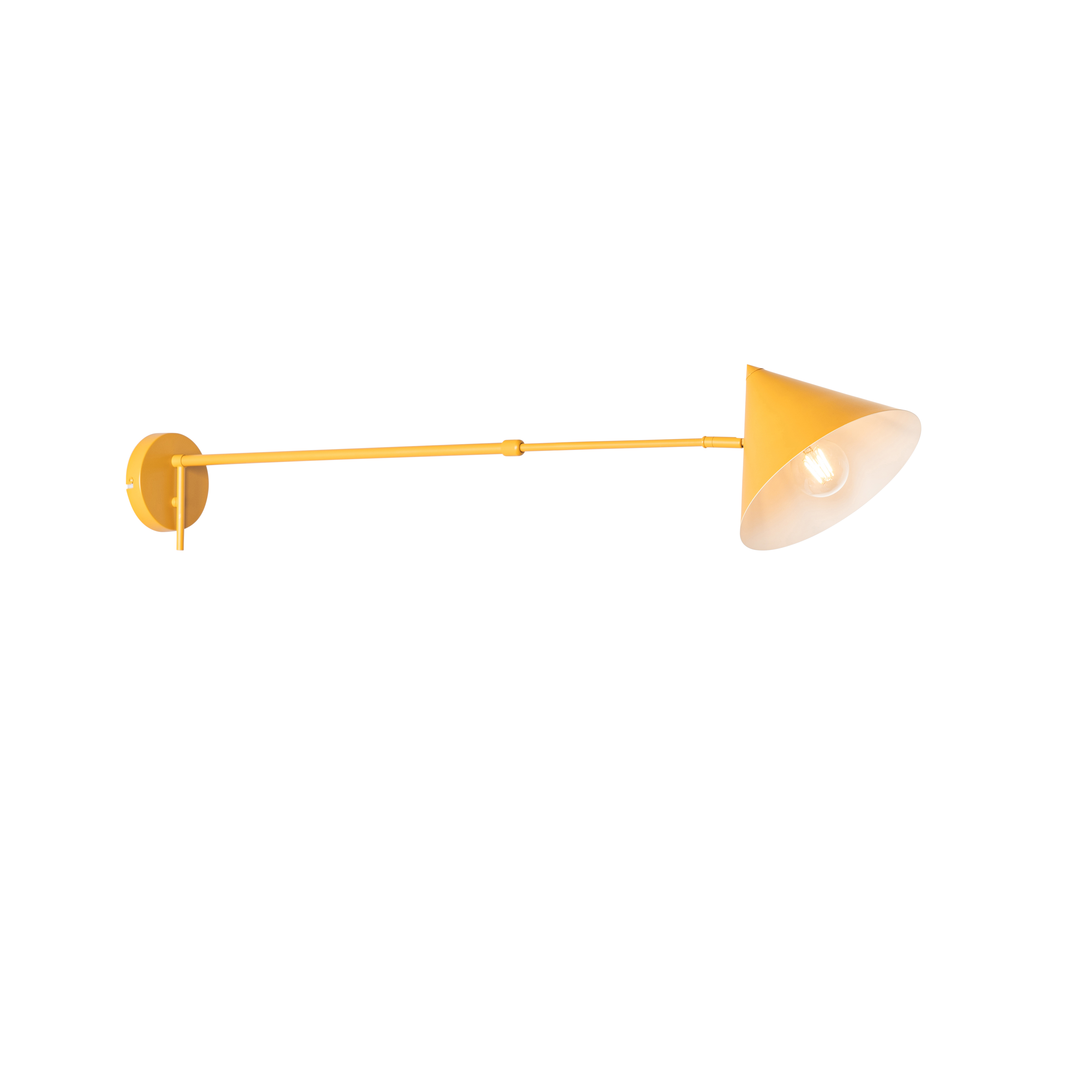 QAZQA Design wandlamp verstelbaar - Triangolo - Geel