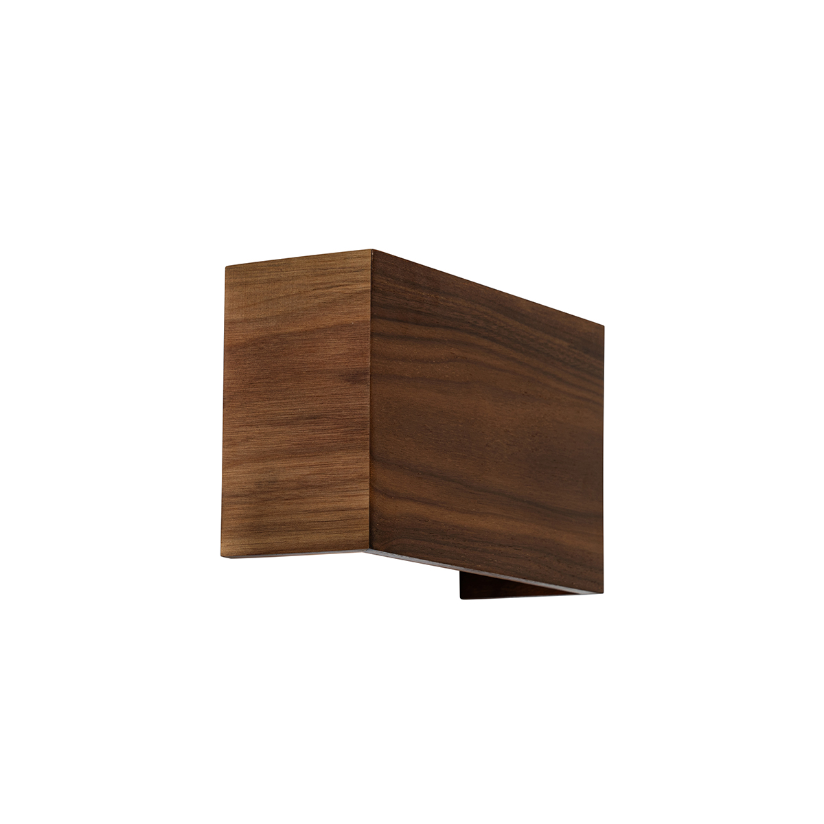 QAZQA Landelijke wandlamp walnoot hout - Otan - Bruin