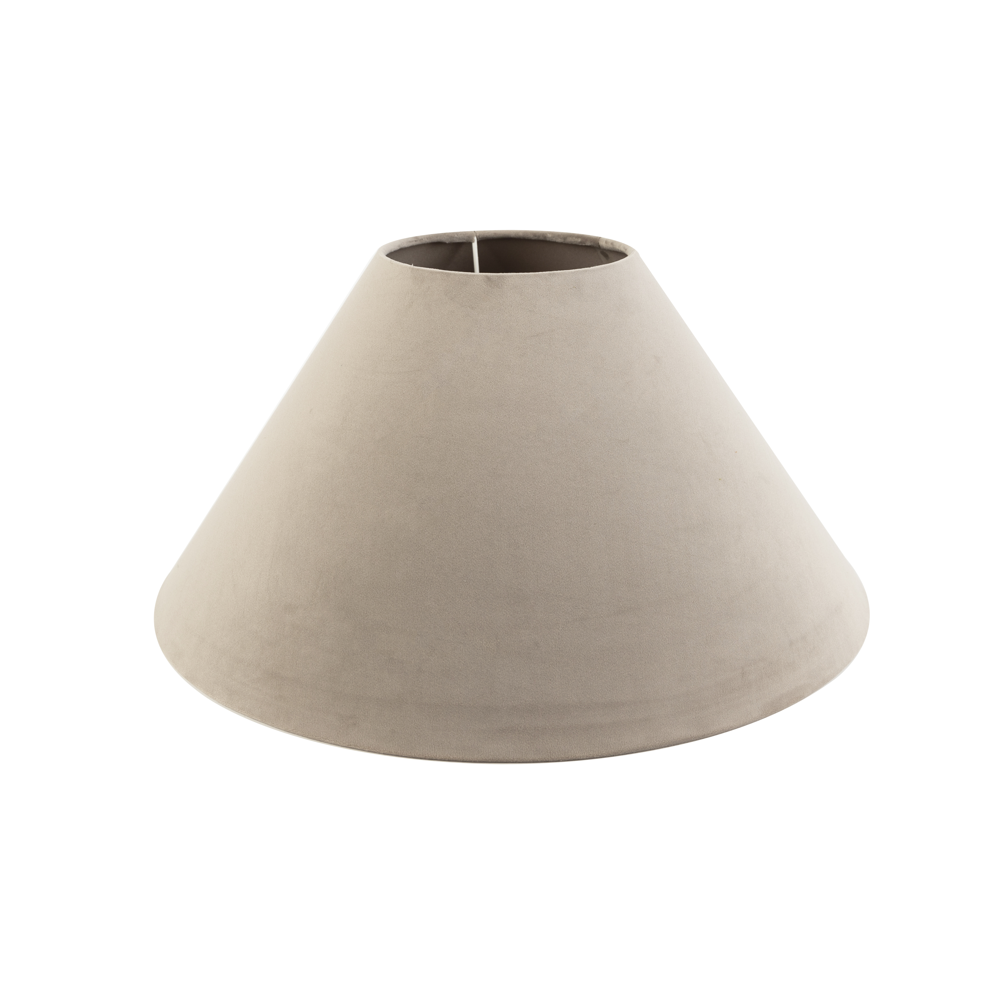 QAZQA Velours lampenkap taupe 50/17,5/25