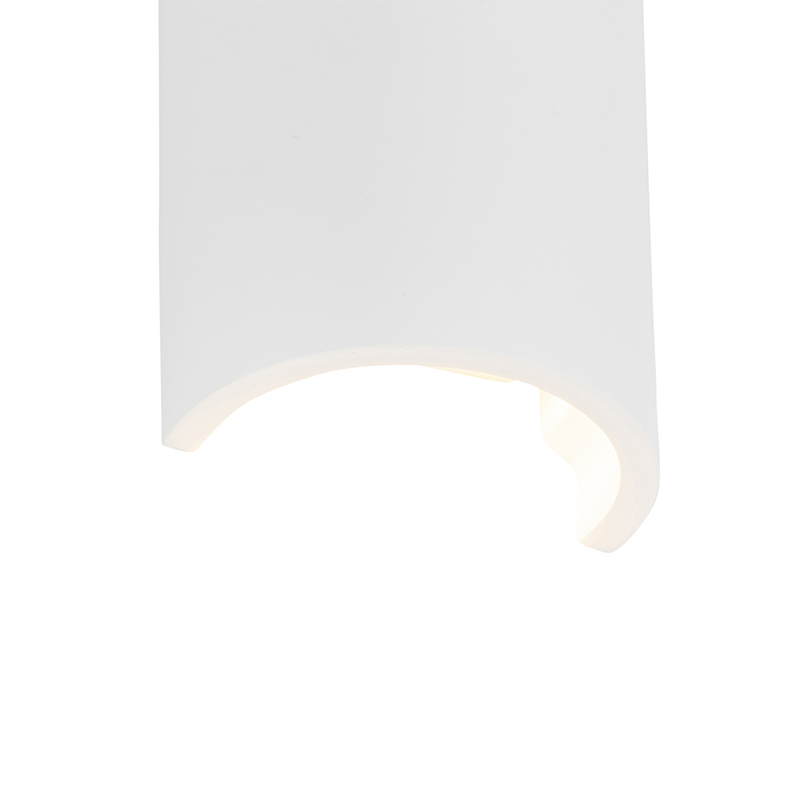 QAZQA Moderne wandlamp wit - Colja Novo